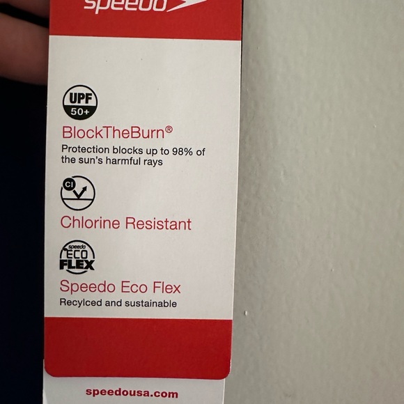 Speedo Girls Racer Back one piece Swimsuit non fading blue material Eco flex NWT - Picture 5 of 9